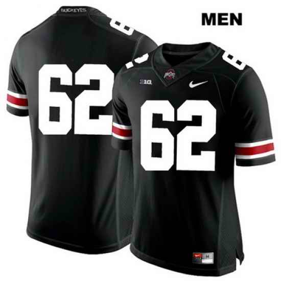 Brandon Pahl Ohio State Buckeyes Nike Authentic Mens White Font  62 Stitched Black College Football Jersey Without Name Jersey